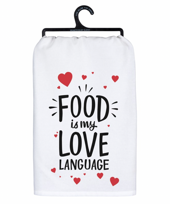 Food is My Love Language Tea Towel