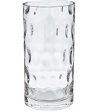 Tall Bubble Clear Glass Vase