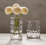 Tall Bubble Clear Glass Vase