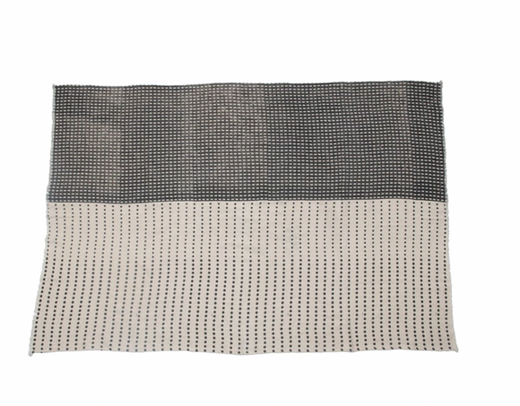 Cotton Blend Slub Throw w/ Frayed Edges