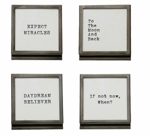 Framed Saying w/ Easel