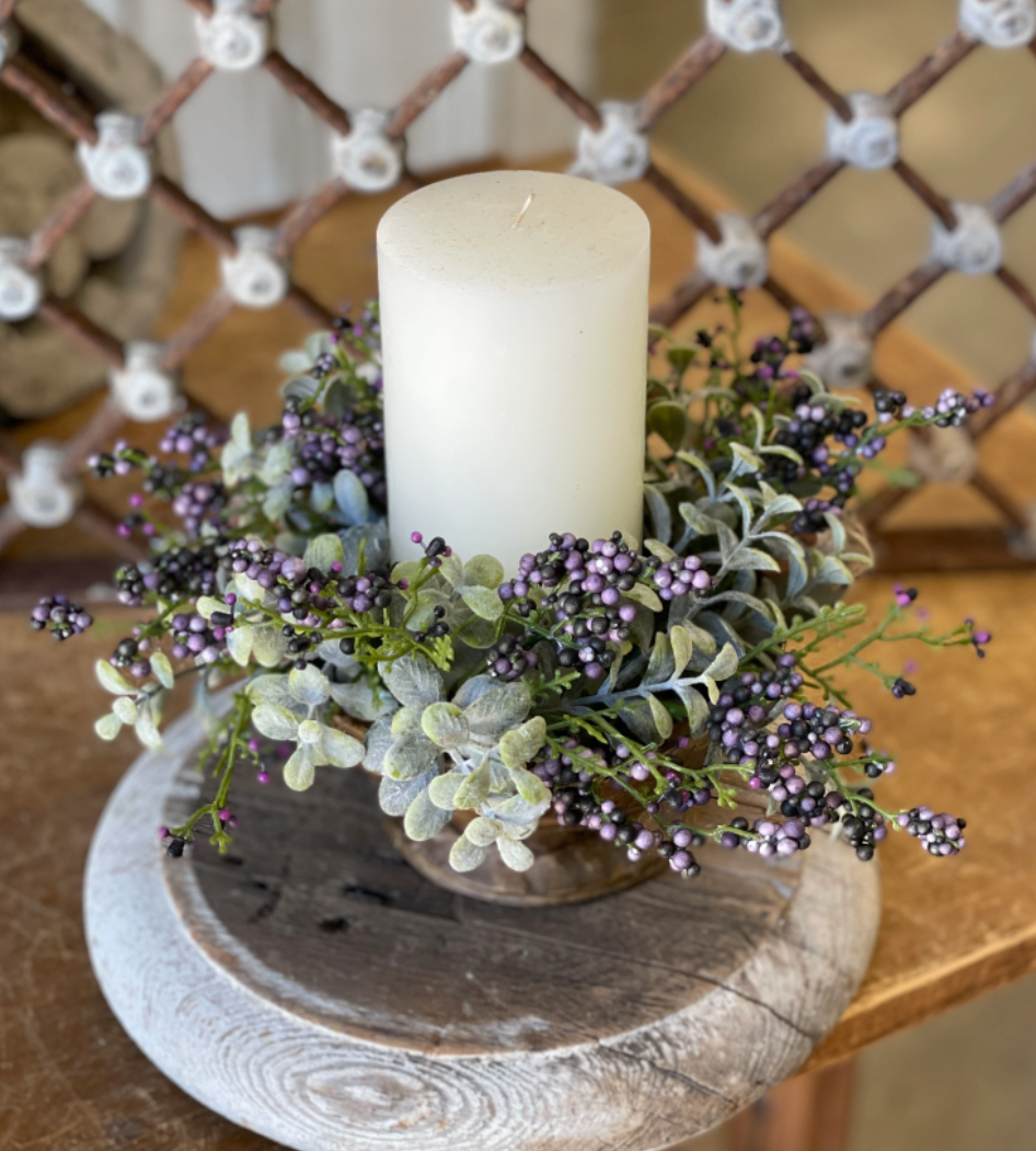 Lavender Pebble & Berries Candle Ring – The Gentleman's Stache, DBA ...