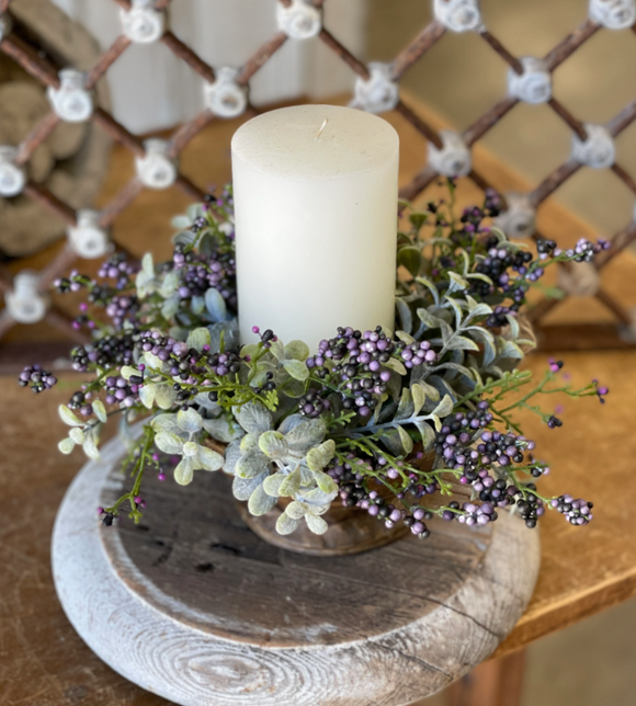 Lavender Pebble & Berries Candle Ring