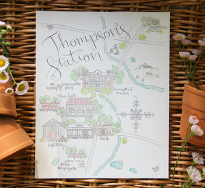 Thompson's Station Watercolor Print