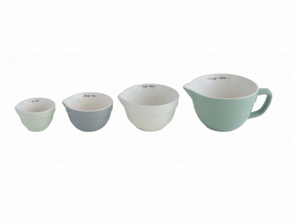 Pastel Stoneware Measuring Cup Set