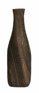 Charred Paulownia Wood Vase