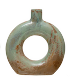 Stoneware Opal-Glazed Vase
