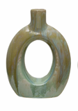 Stoneware Opal-Glazed Vase