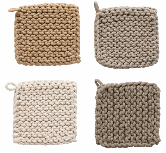 Square Crocheted Pot Holder