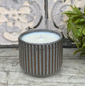 Orange Zest 8oz Soy Candle in Pottery