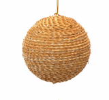 Hand-Woven Dried Fiber Ball Ornament