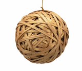 Hand-Woven Dried Fiber Ball Ornament