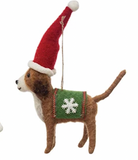 Felt Holiday Dog Ornament