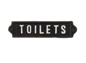 Iron Toilets Sign