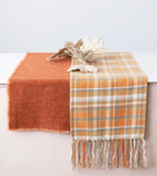 Terra-cotta Colored Linen Table Runner