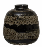 Reactive-Glazed Terra-cotta Vase