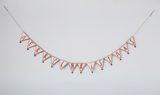 Metal Christmas Banner w/ Bells