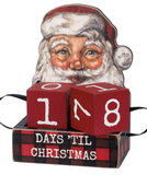 Wooden Block Days 'Til Christmas Countdown