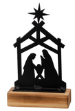 Metal Decorative Sitter w/ Nativity Scene