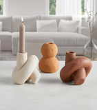 White Knot Candleholder