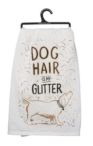 Dog Hair Glitter Tea Towel