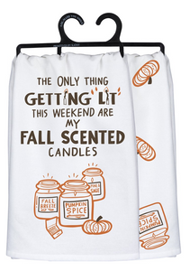 Fall Candles Tea Towel