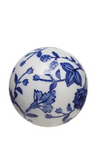 Blue & White Printed Ceramic Orb