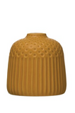 Embossed Mod Stoneware Vases
