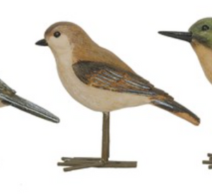 Decorative Bird w/ Metal Feet