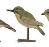 Decorative Bird w/ Metal Feet