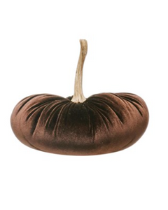 Small Velvet Pumpkin w/ Resin Stem