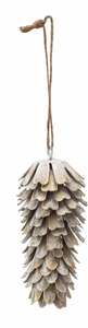 Metal Pinecone Ornament w/ Antique Finish