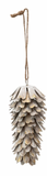 Metal Pinecone Ornament w/ Antique Finish