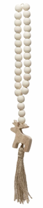 Decorative Beads w/ Seasonal Icon & Jute Tassel