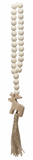 Decorative Beads w/ Seasonal Icon & Jute Tassel