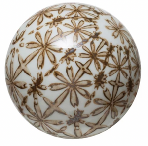 Hand-Painted Stoneware Orb