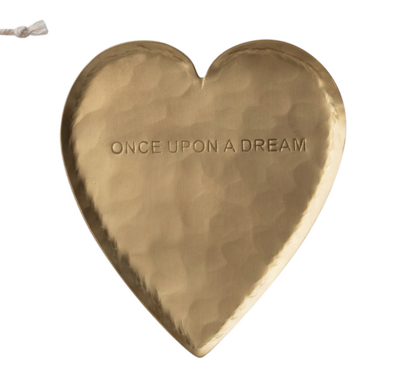 Once Upon A Dream Hammered Brass Dish