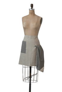 Neutral Linen Apron Skirt