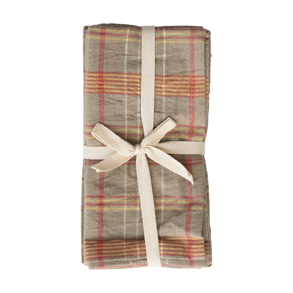 Autumnal Plaid Napkin Set