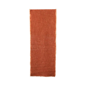 Terra-cotta Colored Linen Table Runner