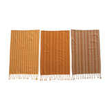 Orange Stripe & Fringe Tea Towel