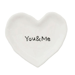 You & Me Heart Dish