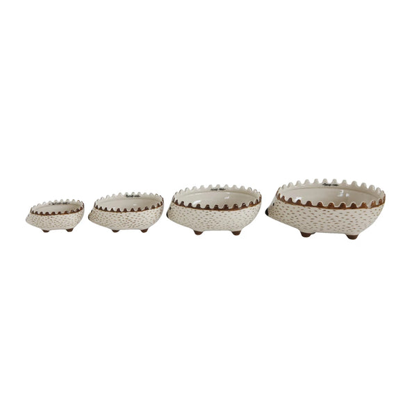Stoneware Hedgehog Measuring Cup Set