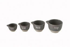 Two-Tone Grey Measuring Cup Set