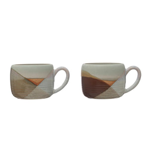 Modern Reactive-Glazed Stoneware Mug