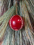 Red Hand-Painted Paper Mache Ornament