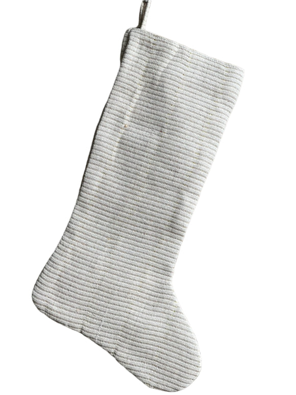 Jute Stocking w/ Metallic Thread