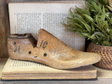 Vintage Right Wooden Shoe Mold with 1949 Stamp