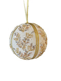 Round Fabric, Glass, & Sequins Ornament