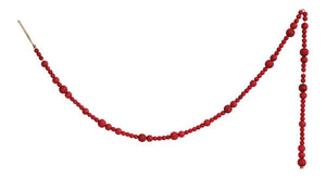 Red Wooden Bead Garland